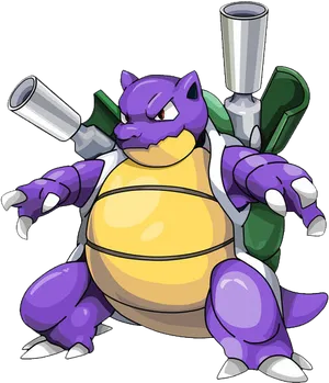 Shiny Blastoise Pokemon PNG Image