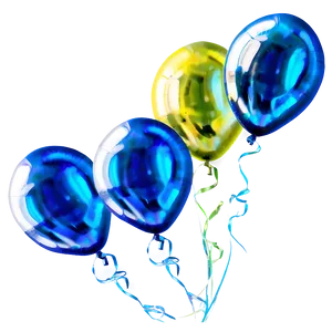 Shiny Blue Balloons Png 69 PNG Image