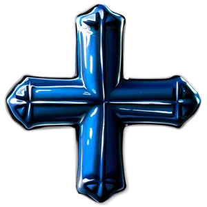 Shiny Blue Cross Symbol Png Cou21 PNG Image