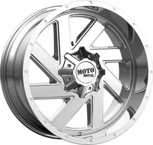 Shiny Chrome Wheel Rim PNG Image