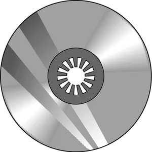 Shiny Compact Disc Graphic PNG Image