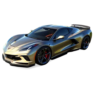 Shiny Corvette C8 Under The Sun Png Tog PNG Image