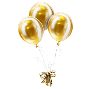 Shiny Gold Balloon Png Wdh60 PNG Image