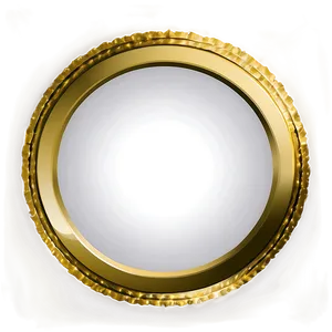 Shiny Gold Circle Frame Png 06262024 PNG Image