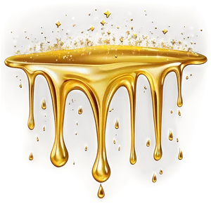 Shiny Gold Glitter Drip Effect Png Imo61 PNG Image