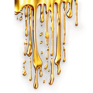 Shiny Gold Glitter Drip Effect Png Ojd76 PNG Image