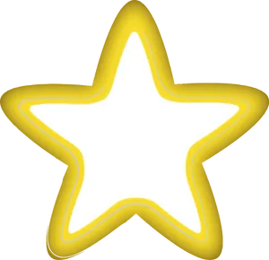 Shiny Gold Star Graphic PNG Image