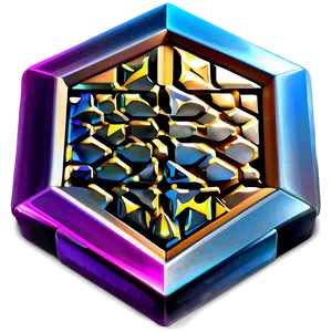 Shiny Hexagon Emblem PNG Hhq PNG