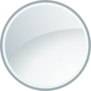 Shiny Metallic Circle Icon PNG Image