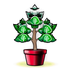 Shiny Money Tree Icon Png 16 PNG Image