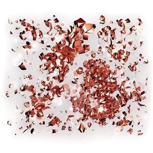 Shiny Rose Gold Glitter Particles Png 41 PNG Image