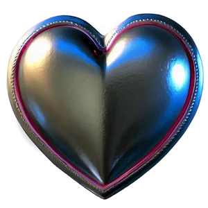 Shiny Silver Heart Png Uaf14 PNG Image