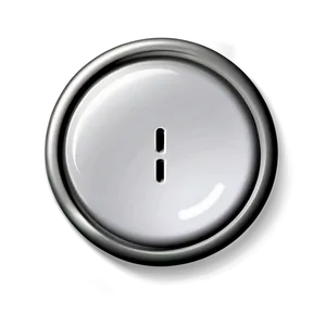 Shiny White Button Artwork Png Wdj PNG Image