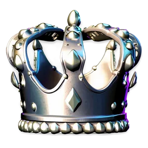 Shiny White Crown Emblem Png 5 PNG Image