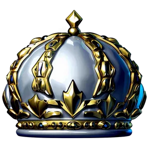 Shiny White Crown Emblem Png Njl22 PNG Image