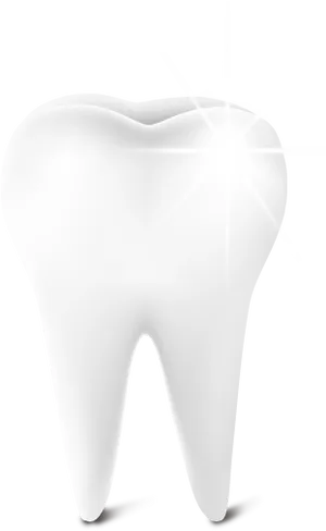 Shiny_ White_ Tooth_ Graphic PNG Image