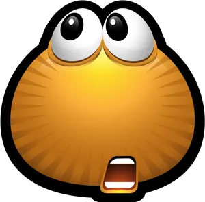 Shocked Emoji Expression PNG Image