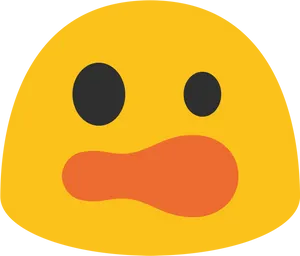 Shocked Yellow Face Emoji PNG Image