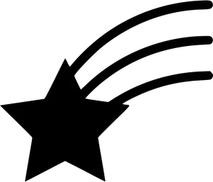 Shooting Star Outline PNG Image