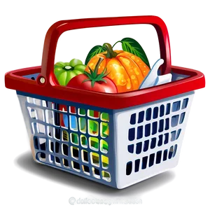 Shopping Basket Clipart Png Bdr47 PNG Image