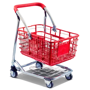 Shopping Basket On Wheels Png Maw PNG Image