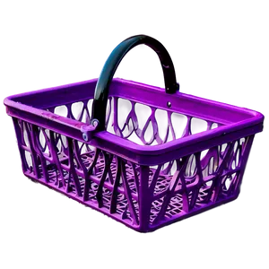 Shopping Basket With Handle Png 10 PNG Image