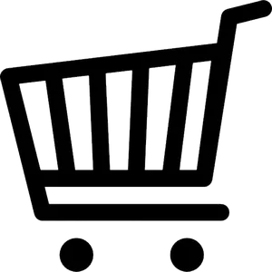 Shopping Cart Icon Black PNG Image