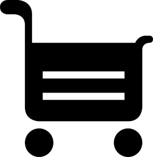 Shopping Cart Icon Black PNG Image