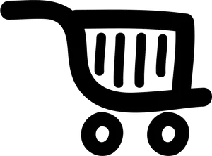 Shopping Cart Icon Silhouette PNG Image