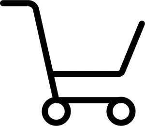 Shopping Cart Outline Graphic PNG Image