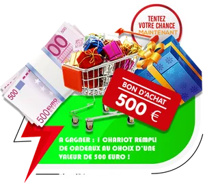 Shopping Spree Contest Promotion PNG Image