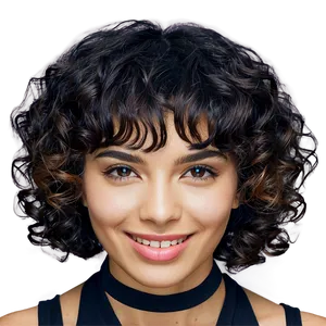 Short Hair Perm Looks Png 32 PNG Image