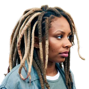 Short Thick Dreads Inspiration Png Dit29 PNG Image