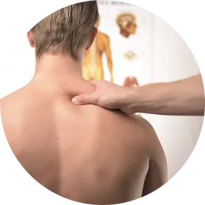 Shoulder Massage Therapy Session PNG Image