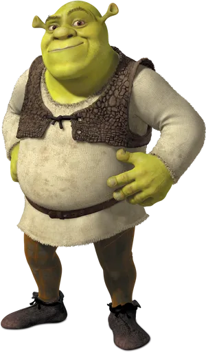 Shrek Character Portrait PNG Image