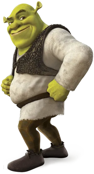 Shrek Character Pose PNG Image