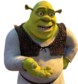 Shrek Character Smiling PNG Image