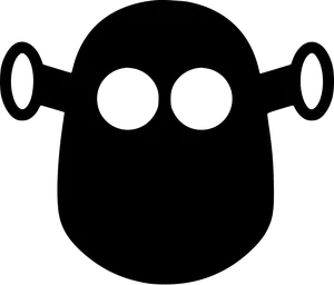 Shrek Ear Outline Graphic PNG Image