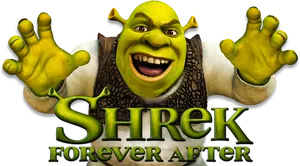 Shrek Forever After Promotional Graphic PNG Image