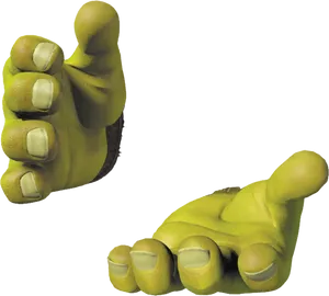 Shrek Thumbs Up Gesture PNG Image