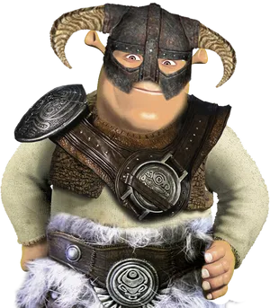 Shrek Viking Costume Portrait PNG Image