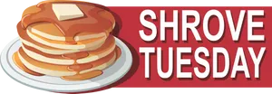 Shrove Tuesday Pancake Stack PNG Image