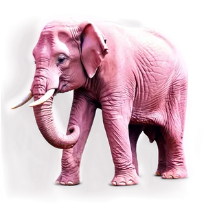 Shy Pink Elephant Png Smt80 PNG Image