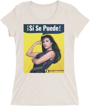 Si Se Puede Selena Tshirt Design PNG Image