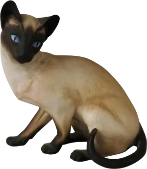 Siamese Cat Blue Eyes PNG Image