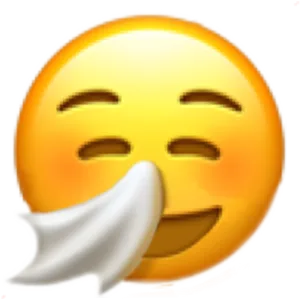 Sick Emoji Blowing Nose PNG Image