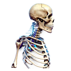 Side Profile Of Human Skeletal System Png Pgy PNG Image