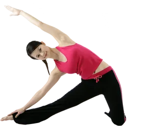 Side_ Stretch_ Fitness_ Pose PNG Image