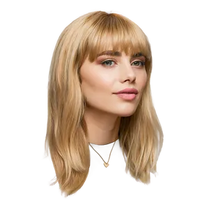 Side-swept Blonde Bangs Png Ttu PNG Image