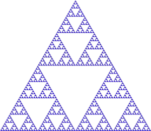 Sierpinski Triangle Pattern PNG Image